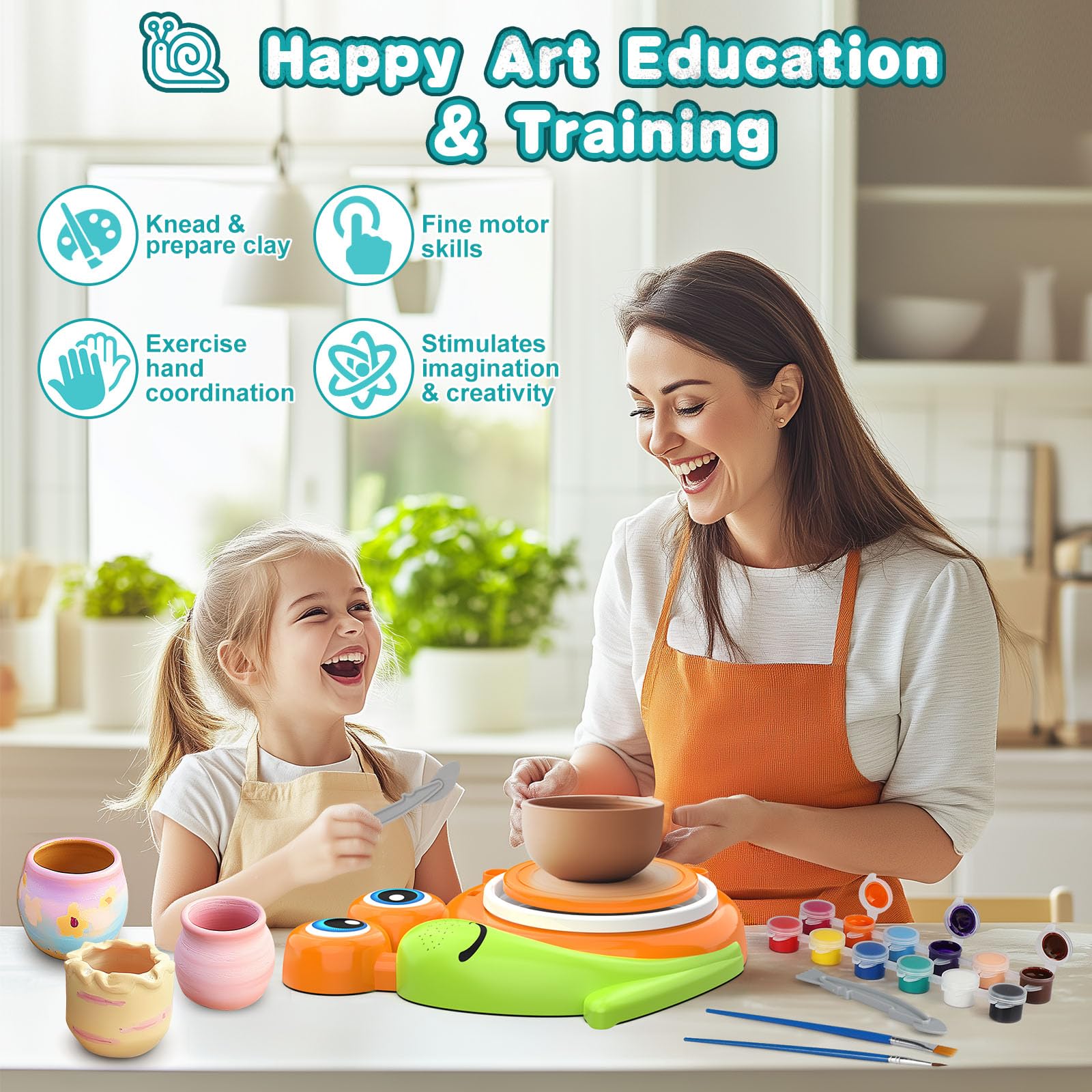 Fedonak sculpting tools help kids shape, carve, and refine designs.