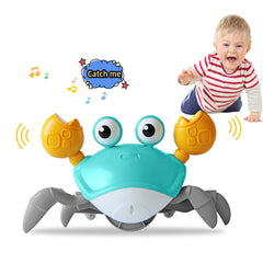 Feelguy Crawling Crab Toy front view stimulates visual tracking and imaginative play