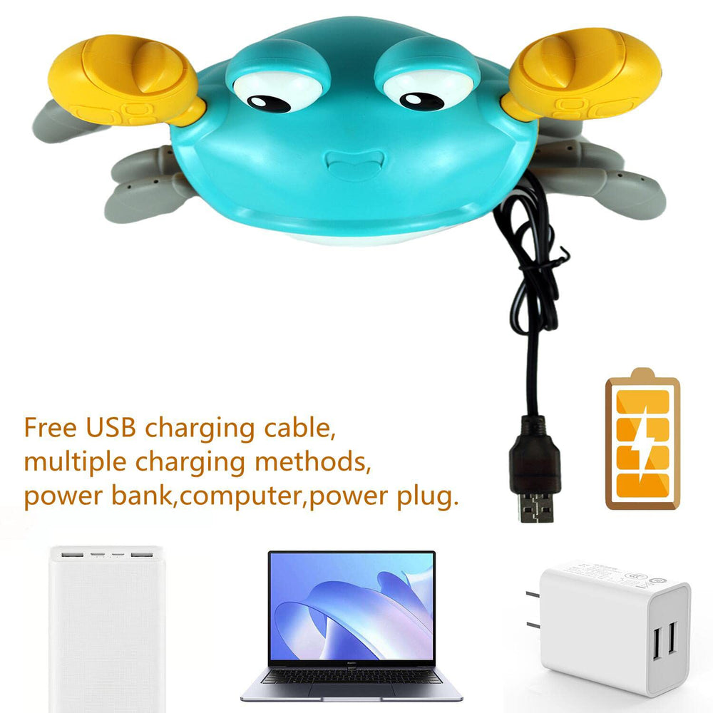 Feelguy Crawling Crab Toy obstacle sensor helps safe, autonomous exploration