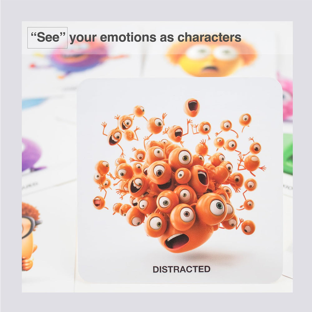 Close-up of a FeelWise emotion card emphasizing recognition and naming.