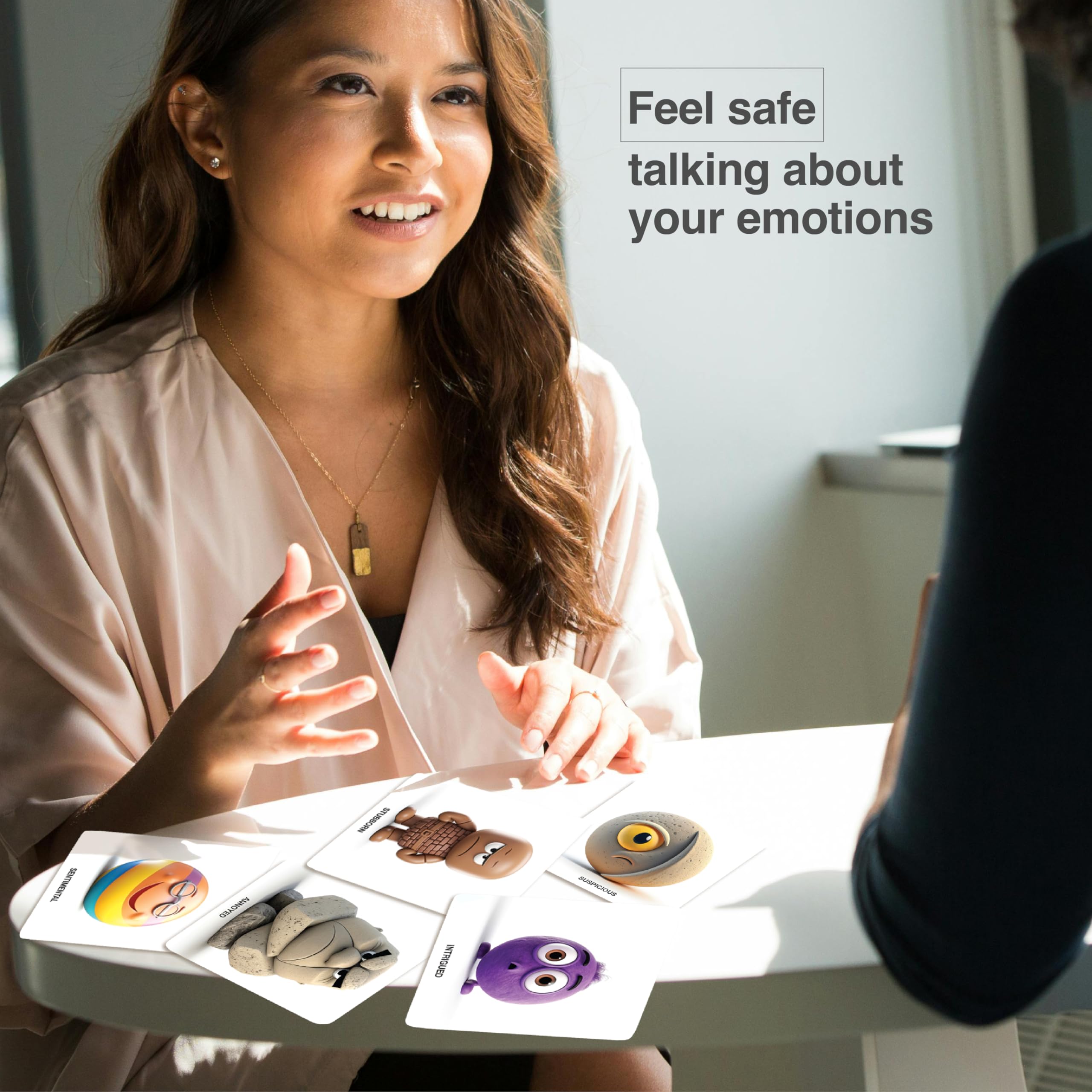 FeelWise emotional intelligence card deck box with brand on cover.