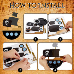 Fegat animal pattern cards for easy sticking onto plates