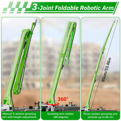 FEIDAMA cement pump truck rotating boom for dynamic site angles