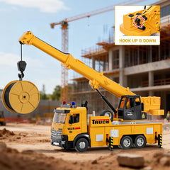 FEIDAMA mobile crane toy extendable boom supports engaging crane operation play