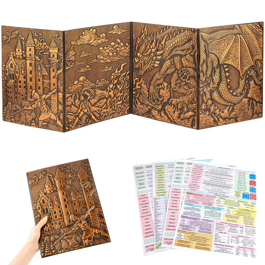 FEIDIAO DND DM Screen with 3D embossed cover enhances immersion.