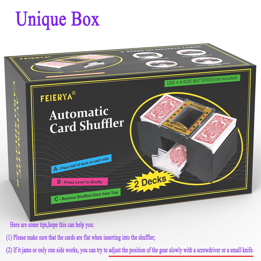 Card-feed tray in action for smooth loading before a round