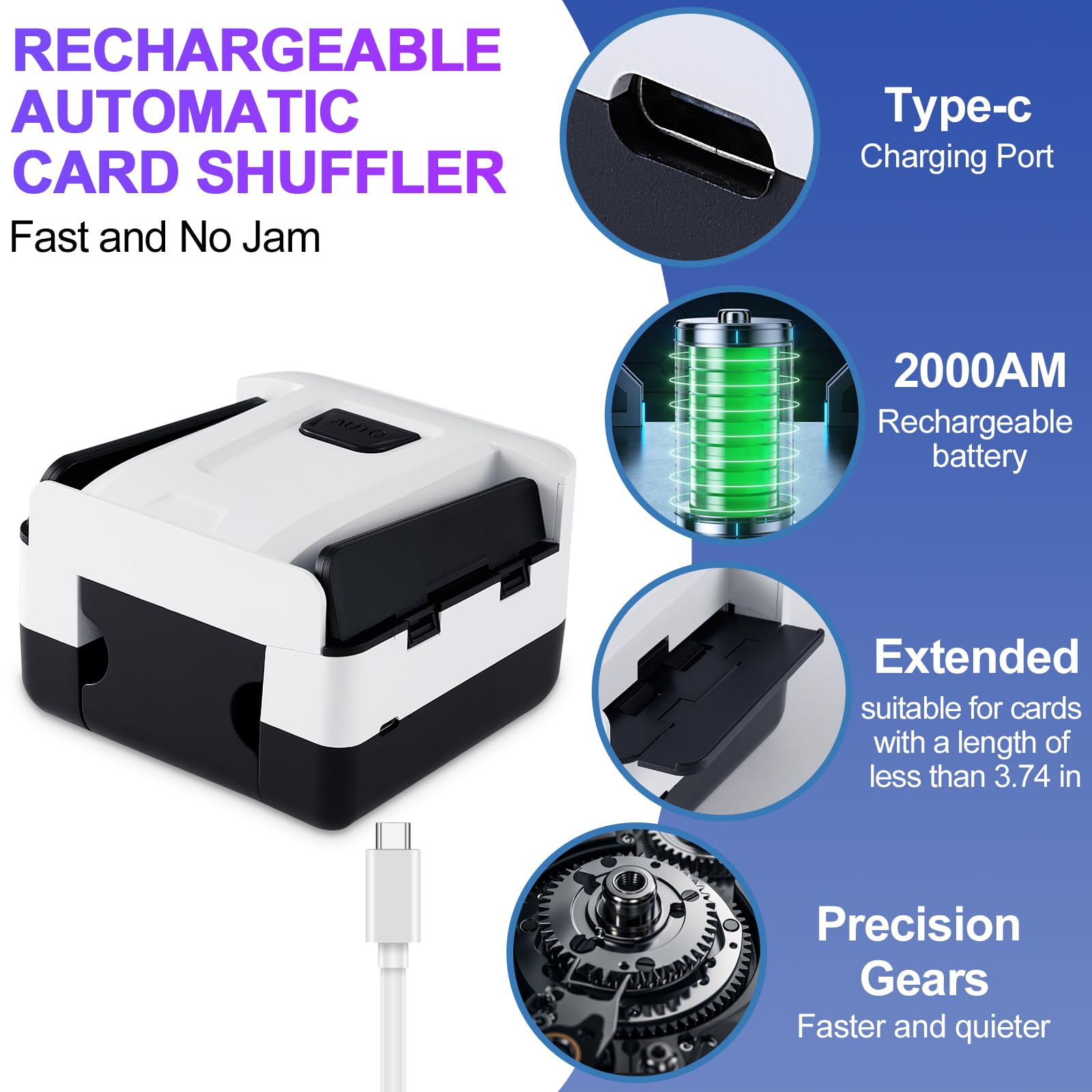 FEIERYA USB and battery power for portable use