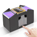 FEIERYA shuffler front view speeds up four-deck game setup.