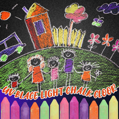Feifeiya glow chalk is dustless and washable for clean outdoor drawing.