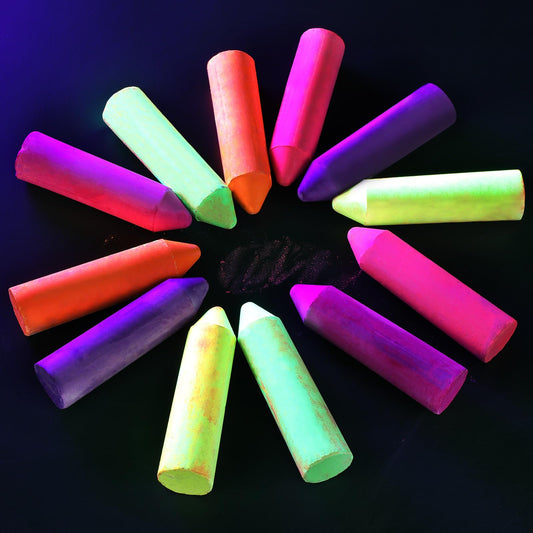 Feifeiya glow chalk packaging ready for neon party creativity.