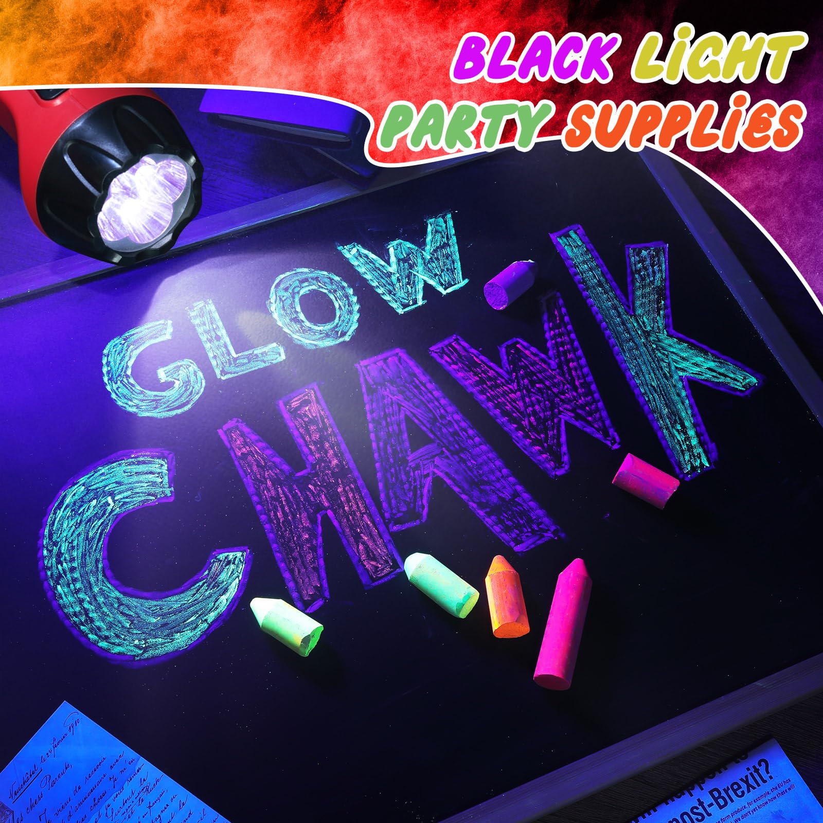 Feifeiya glow chalk rounded grip design for easy handling.