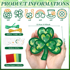 Feifeiya green ribbon for easy hanging on windows or walls