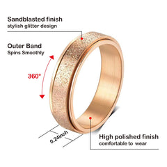 Fekang Anxiety Rings 4pc lifestyle shot suitable for study or commute