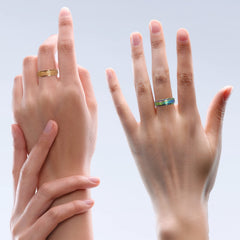 Fekang Anxiety Rings 4pc set made of titanium steel, durable and nickel-free