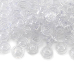 Feleph transparent building parts with smooth edges for versatile assembly.