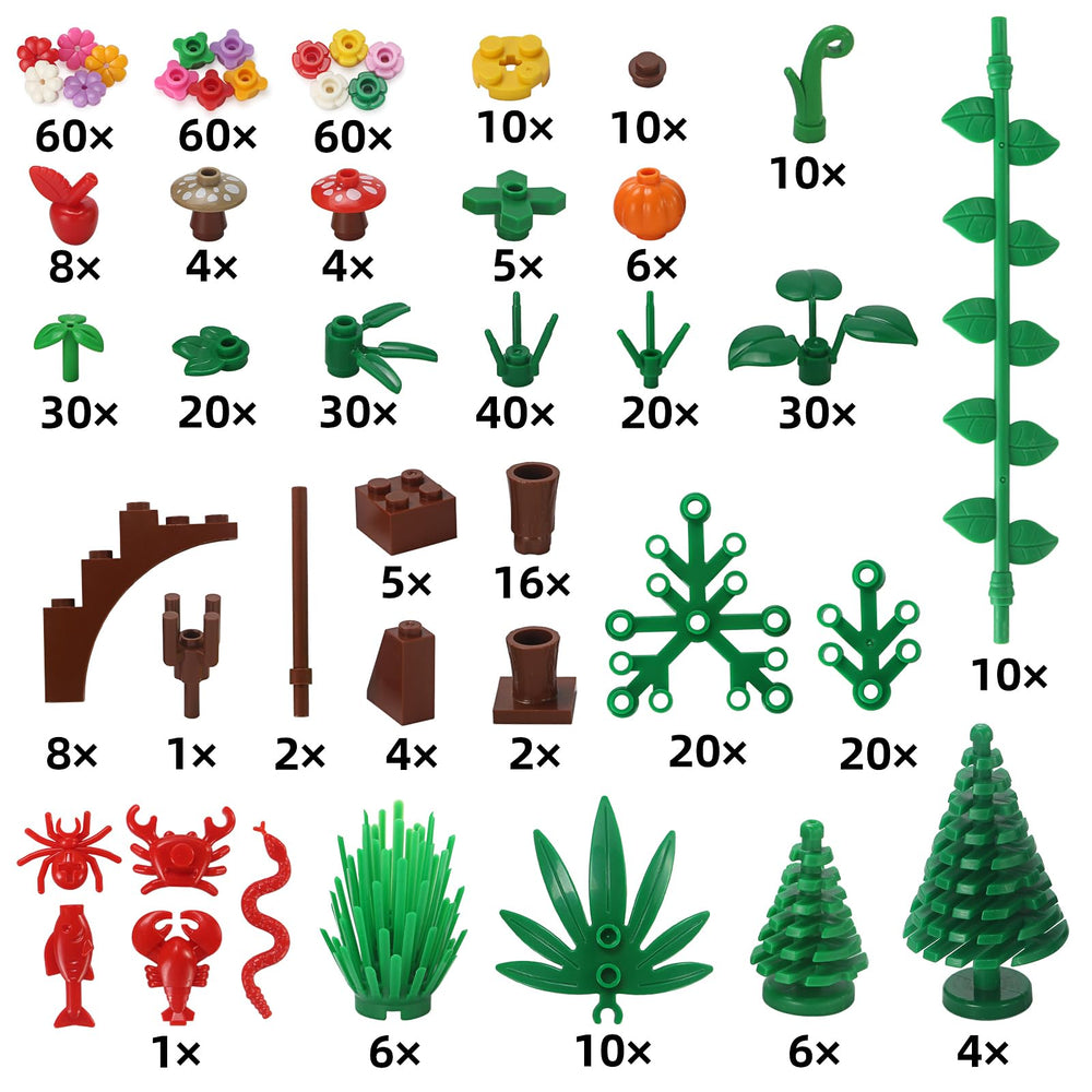Feleph garden plants small parts work with bricks for versatile scenery