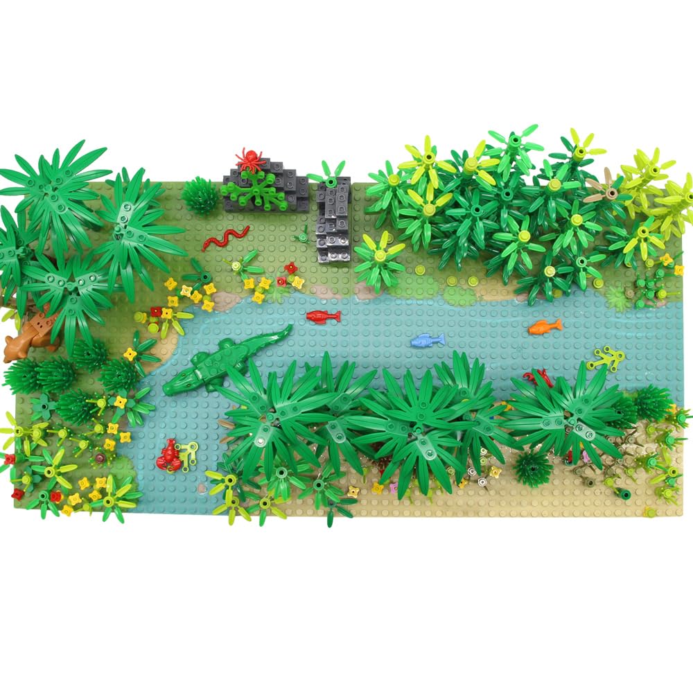 Feleph Greenery bricks and plants add realistic rainforest textures