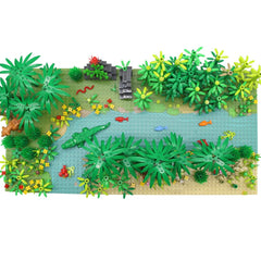 Feleph Greenery bricks and plants add realistic rainforest textures