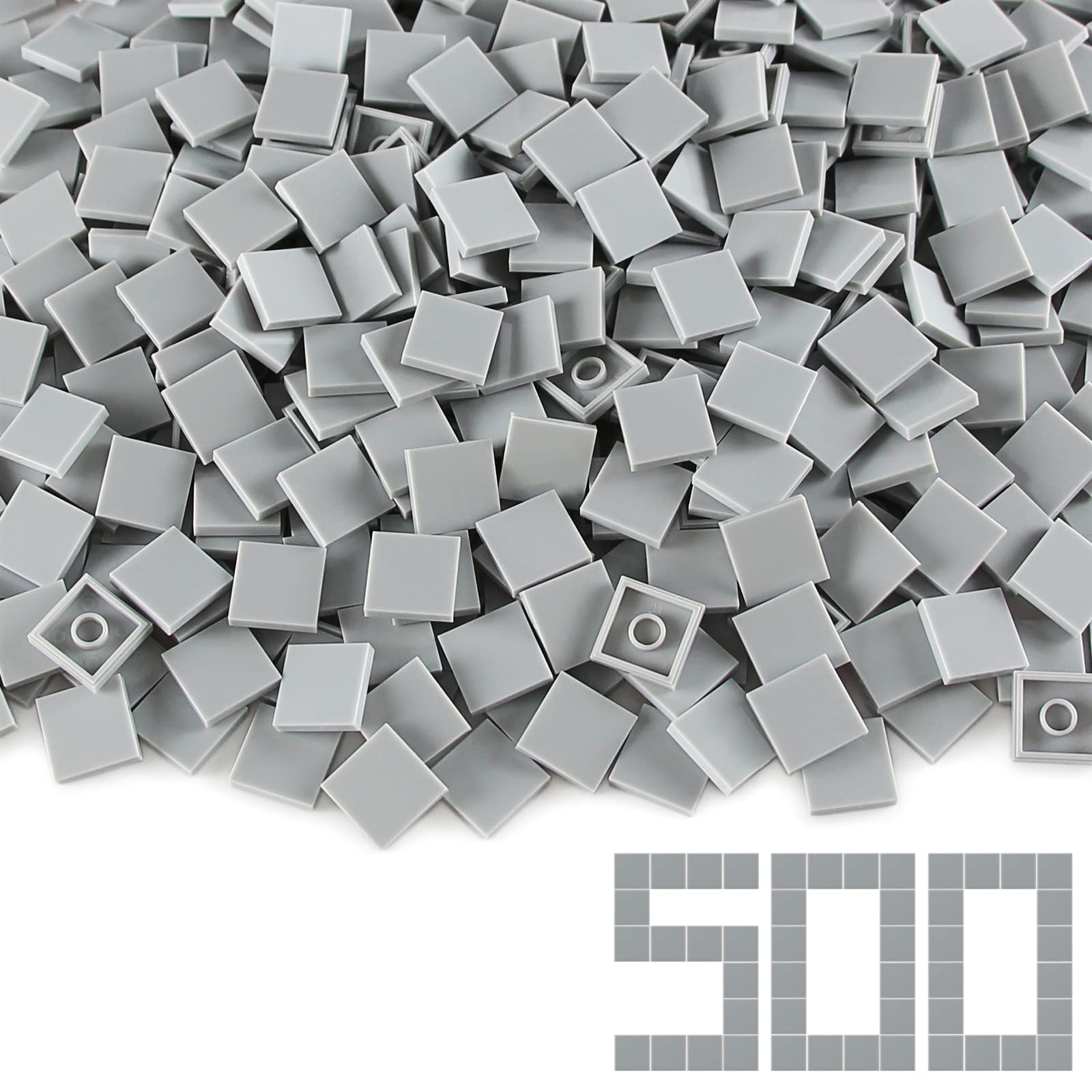 Feleph light bluish gray 2x2 tile for smooth wall surfaces