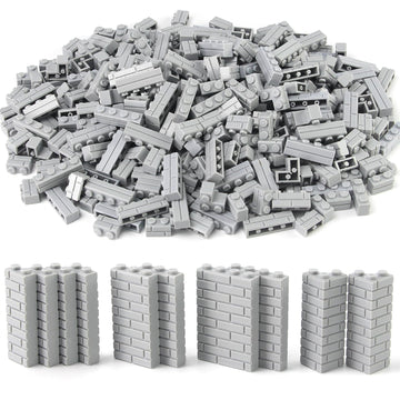 Feleph Masonry Bricks Set 1x2 bricks for sturdy wall connections