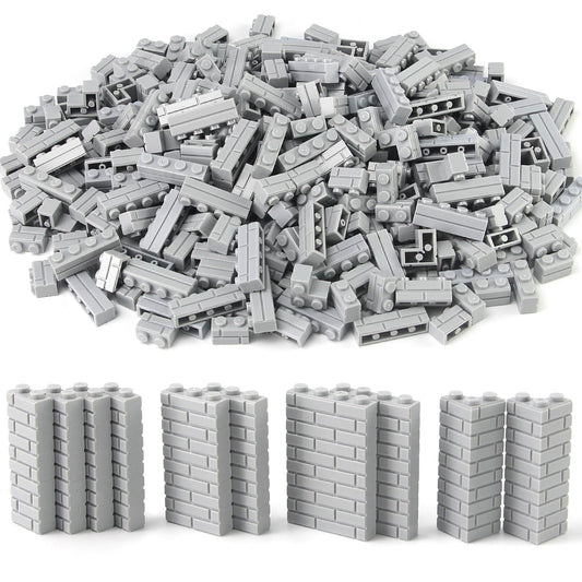 Feleph Masonry Bricks Set 1x2 bricks for sturdy wall connections