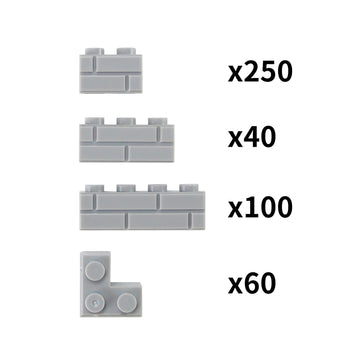 Feleph Masonry Bricks Set L-corner bricks enable clean corners
