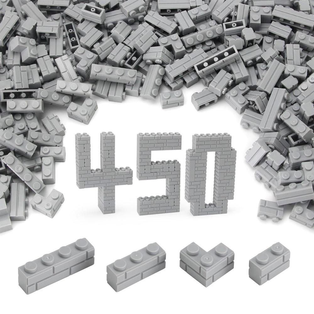 Feleph Masonry Bricks Set gray packaging ready for creative building play