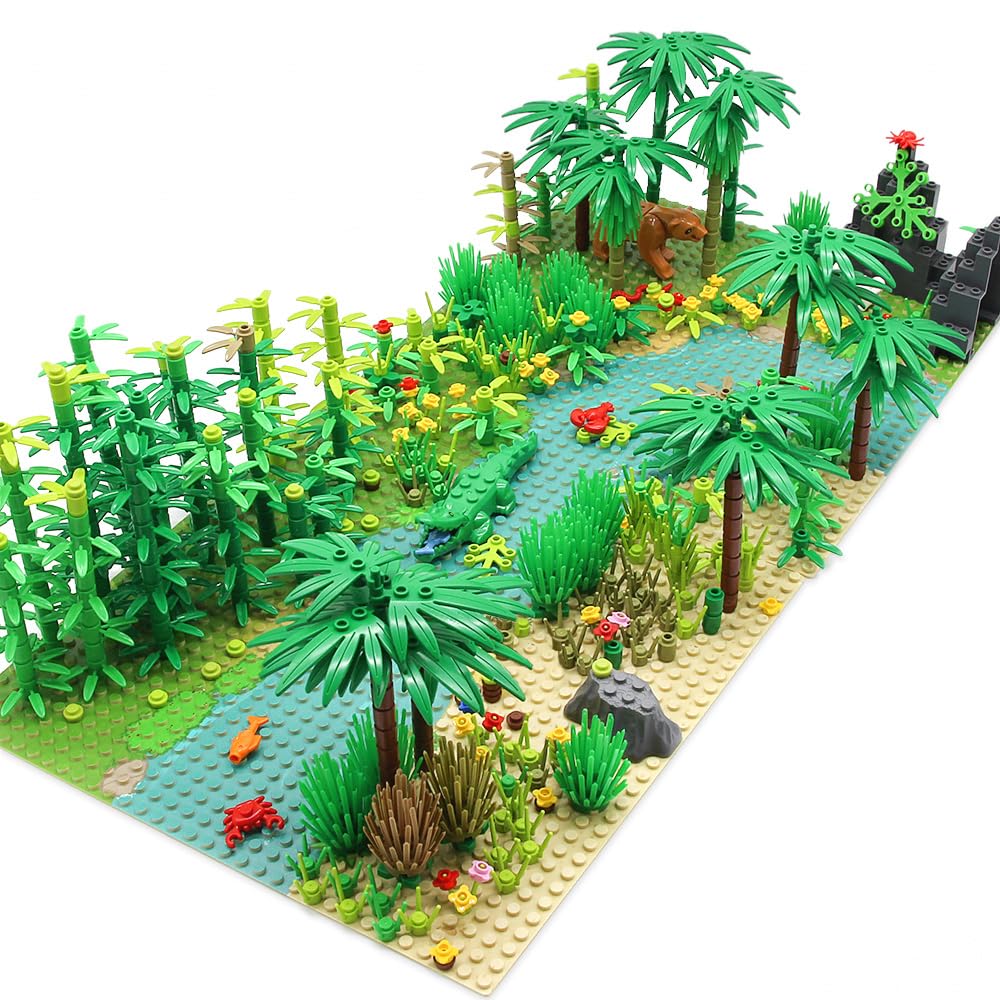 Feleph Rainforest Buildings setup for creative construction play