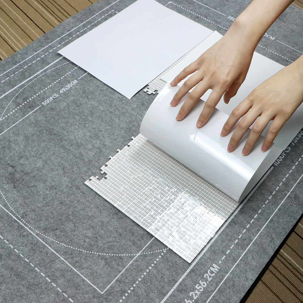 FELIZROCA puzzle mat roll up adjustable straps secure puzzles during transport.