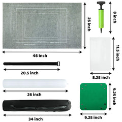 FELIZROCA puzzle mat roll up hand pump shown for effortless inflation.