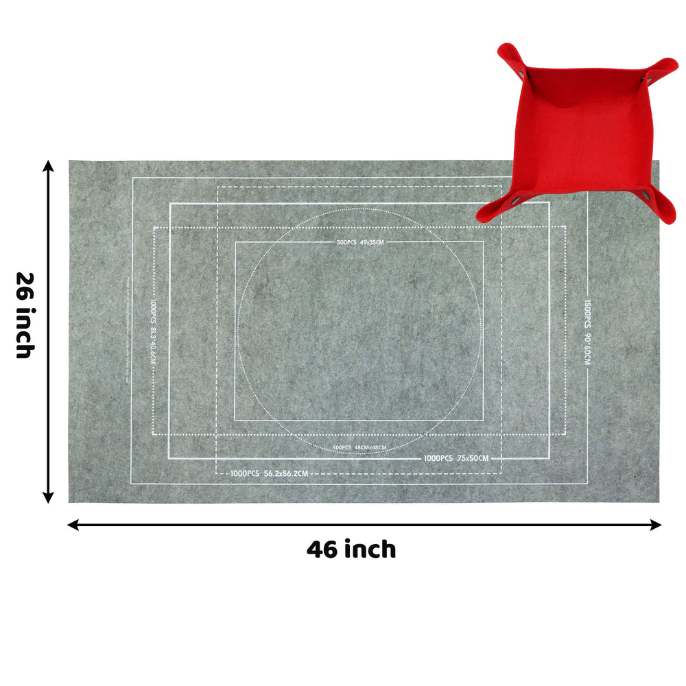 FELIZROCA puzzle mat roll up stored in included drawstring bag for travel.