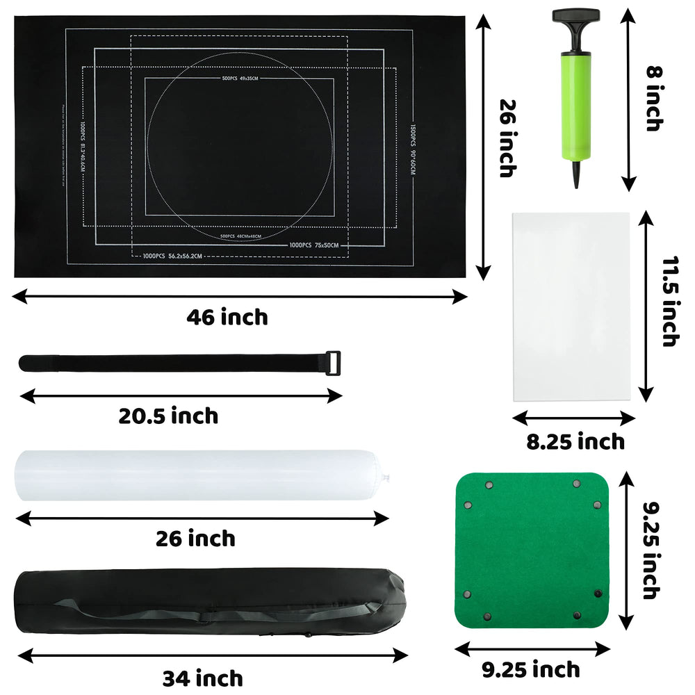 FELIZROCA storage bag and straps for compact travel puzzling