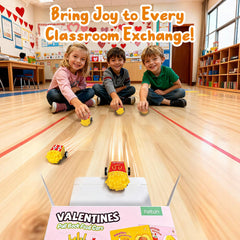 Feltom pull-back burger toy in bright colors with smooth edges.