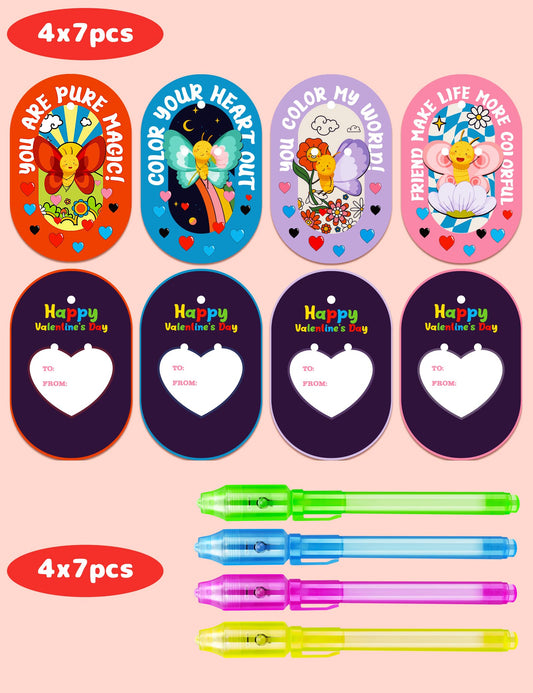 Feltom Valentines cards designs featuring four styles for variety