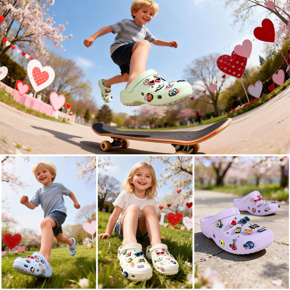 Feltom Croc charm set enhances creativity during dress-up and sharing