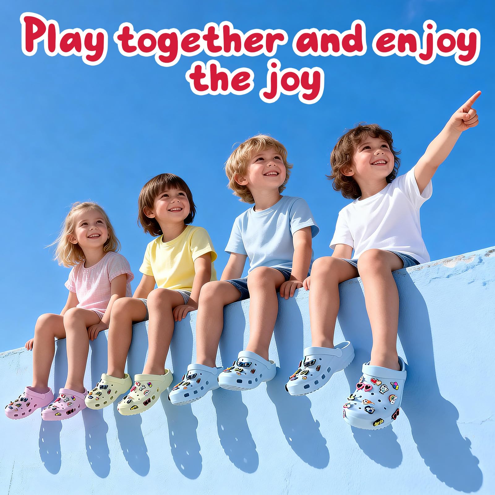 Feltom 30-pack croc charms with cards invites joyful gifting
