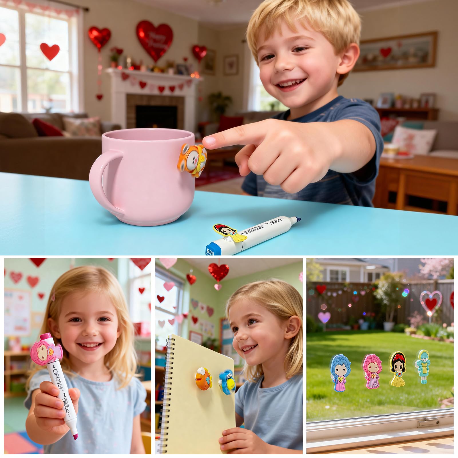 Feltom Valentine spinner designs with kid-friendly appeal