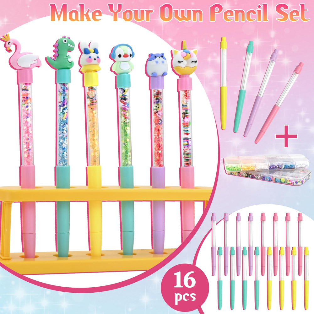 FEMBW soft rubber caps on pens for personalized, kid-friendly style.