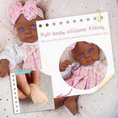 Soft silicone skin on the 20inch FemmeForm doll for comforting touch