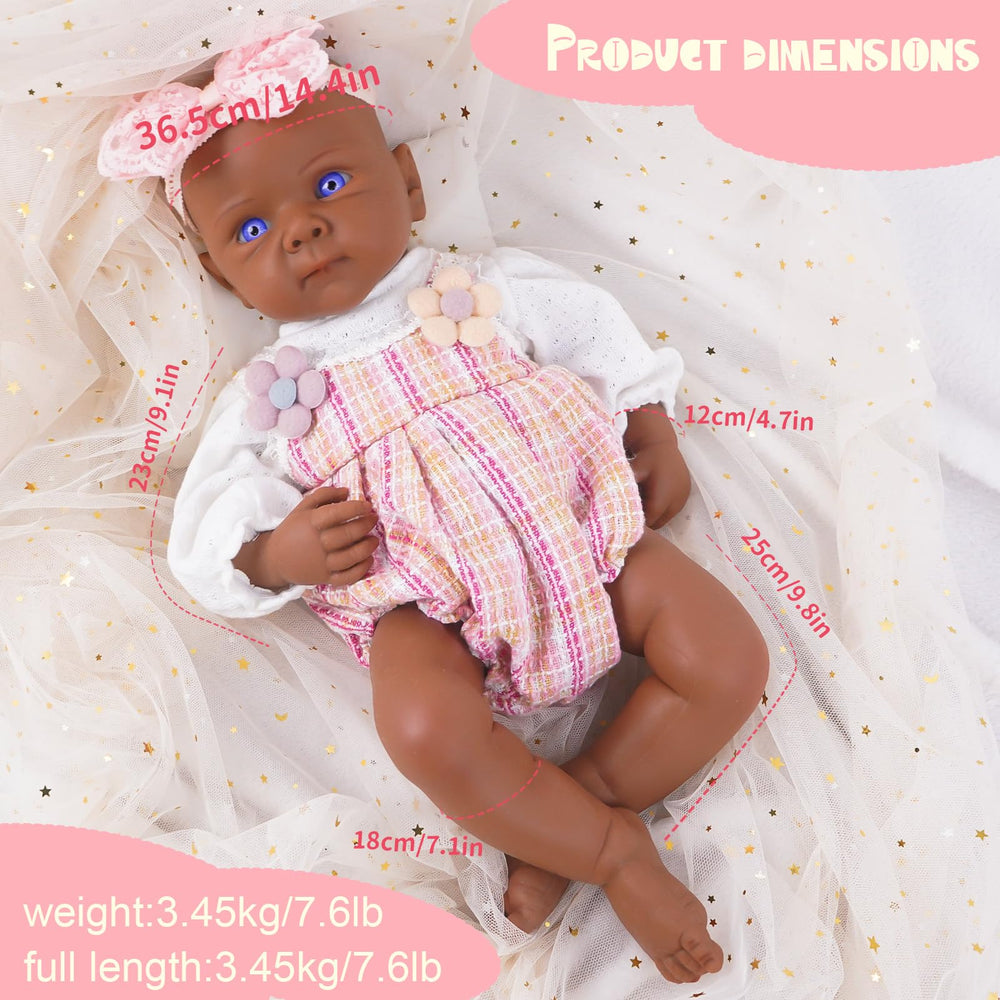 Waterproof body eases bath time and cleaning for this doll
