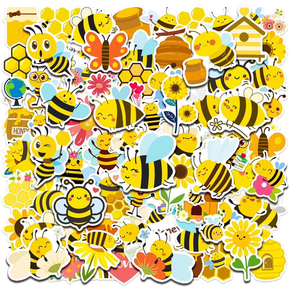 FengHiLe bee stickers on a water bottle offer waterproof color and personality.
