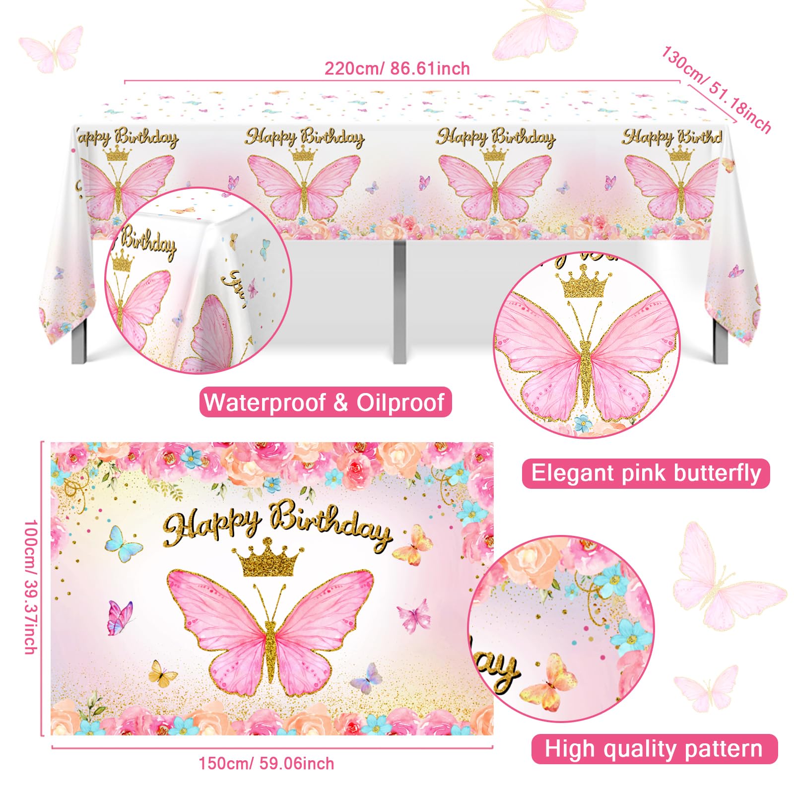 FengRise butterfly stickers offer quick decor embellishments for a coordinated look.