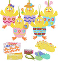 Fennoral Easter chick stickers pack for kids, soft EVA foam enables mess-free creativity