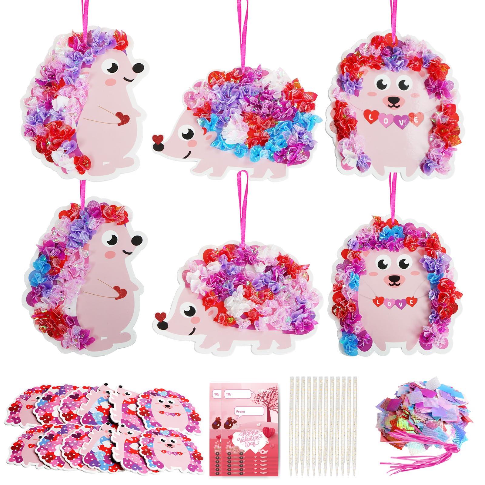 Fennoral Hedgehog Heart Poke Kit – kid creates a cute ornament for Valentine’s décor.
