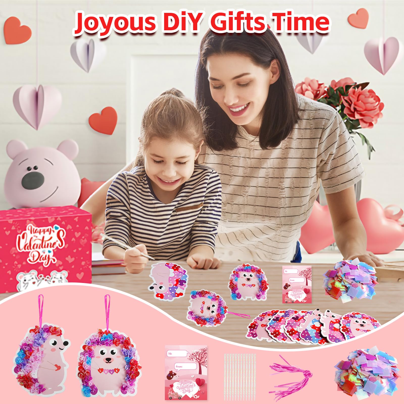 Fennoral Hedgehog Heart Poke Kit – hands-on craft that boosts creativity and fine motor skills.