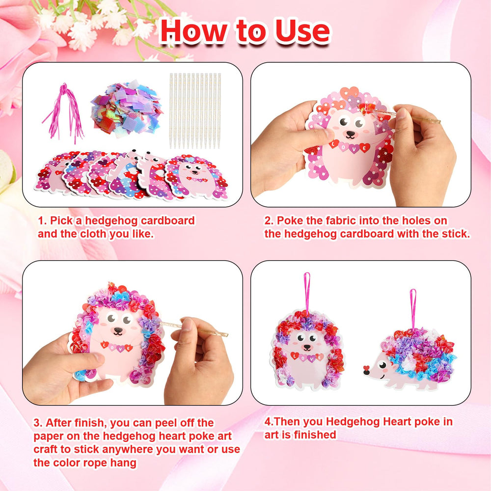 Fennoral Hedgehog Heart Poke Kit – simple supplies for playful classroom art projects.