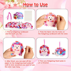 Fennoral Hedgehog Heart Poke Kit – simple supplies for playful classroom art projects.