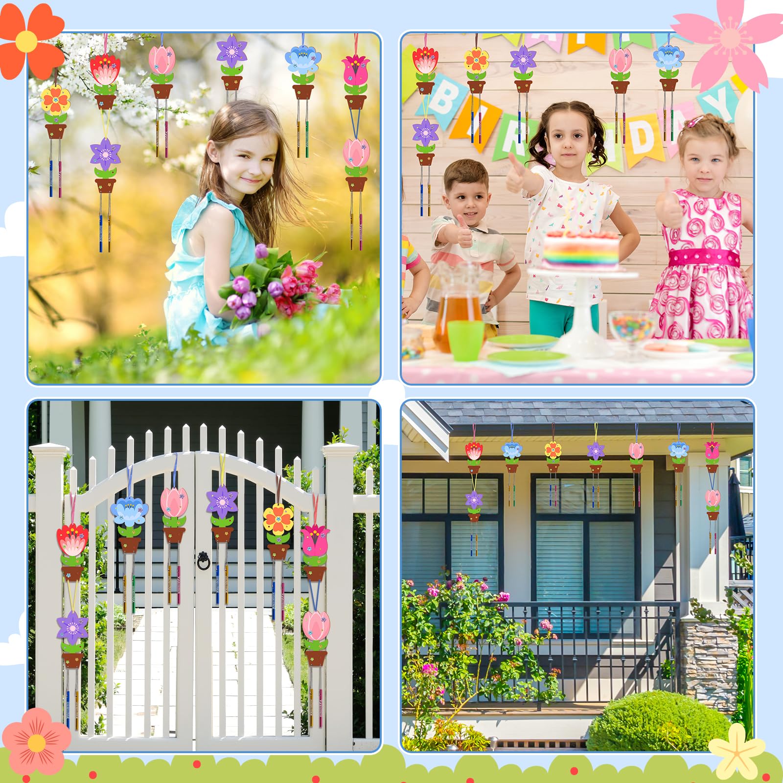 Fennoral rhinestone sticker adds sparkle to the wooden flower