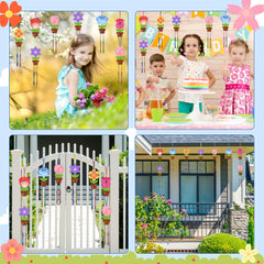 Fennoral rhinestone sticker adds sparkle to the wooden flower
