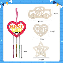 Fennoral rhinestone sticker adds playful sparkle to dad shapes.